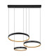 Halli Pendant Ceiling Light Matt Black 3x LED Dimmable 2700-6000K Remote Control-3
