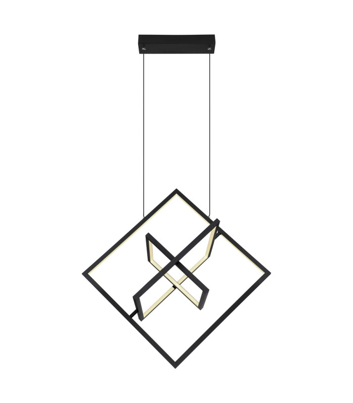 Wolfhard Pendant Ceiling Light Matt Black 3x LED Dimmable 2700-6000K Remote Control-3