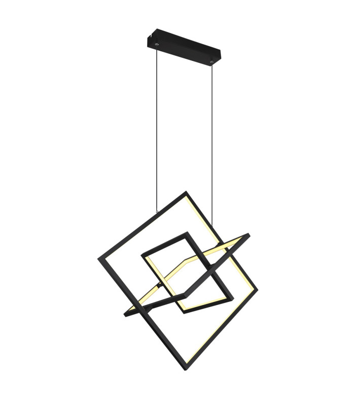 Wolfhard Pendant Ceiling Light Matt Black 3x LED Dimmable 2700-6000K Remote Control-5