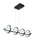 Wolfhard Rings Pendant Ceiling Light Matt Black 4x LED Dimmable 2700-6000K Remote Control-6