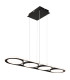 Wolfhard Rings Pendant Ceiling Light Matt Black 4x LED Dimmable 2700-6000K Remote Control-7