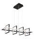 Wolfhard Squares Pendant Ceiling Light Matt Black 4x LED Dimmable 2700-6000K Remote Control-1