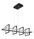 Wolfhard Squares Pendant Ceiling Light Matt Black 4x LED Dimmable 2700-6000K Remote Control-2