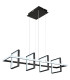 Wolfhard Squares Pendant Ceiling Light Matt Black 4x LED Dimmable 2700-6000K Remote Control-6