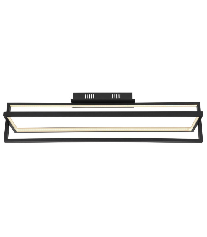 Flips Integrated LED Semi Flush Ceiling Light Matt Black LED Dimmable 2700-6500K Remote Control Timer-3