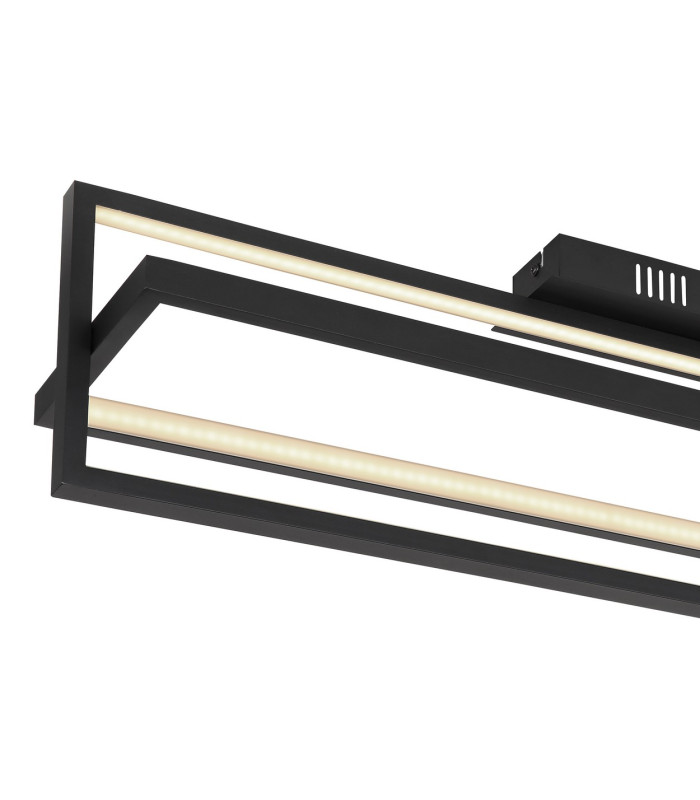 Flips Integrated LED Semi Flush Ceiling Light Matt Black LED Dimmable 2700-6500K Remote Control Timer-4