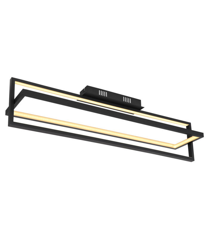 Flips Integrated LED Semi Flush Ceiling Light Matt Black LED Dimmable 2700-6500K Remote Control Timer-5
