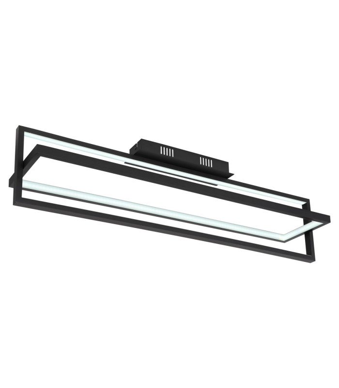 Flips Integrated LED Semi Flush Ceiling Light Matt Black LED Dimmable 2700-6500K Remote Control Timer-6