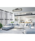 Flips Integrated LED Semi Flush Ceiling Light Matt Black LED Dimmable 2700-6500K Remote Control Timer-8