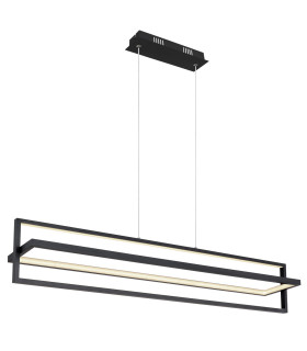 Flips Pendant Ceiling Light Matt Black LED Dimmable 2700-6500K Remote Control Timer-1