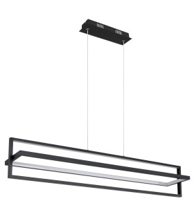 Flips Pendant Ceiling Light Matt Black LED Dimmable 2700-6500K Remote Control Timer-2