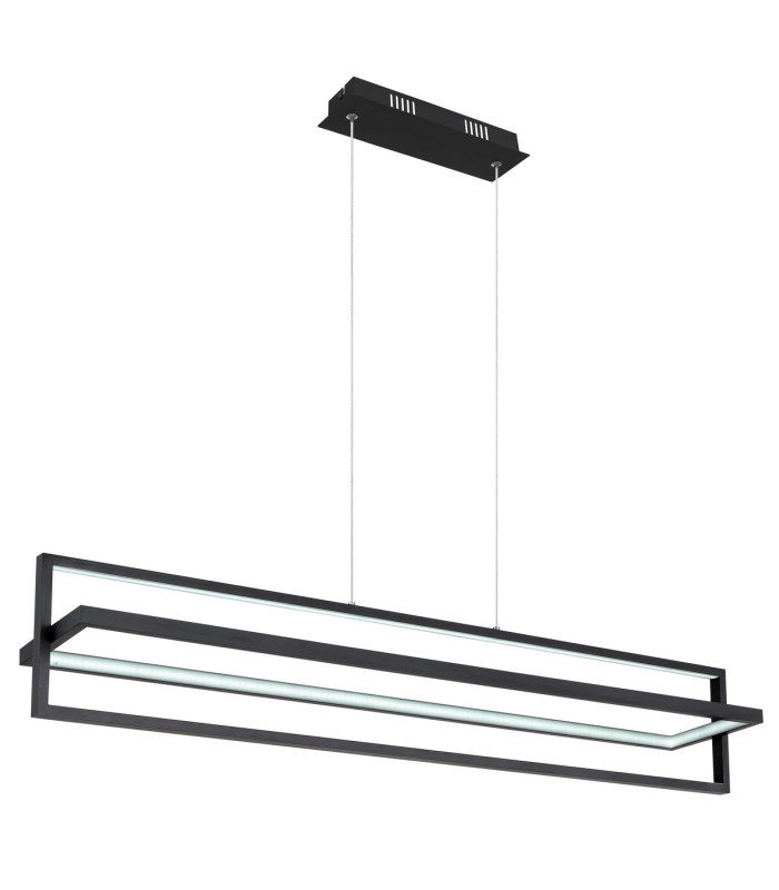 Flips Pendant Ceiling Light Matt Black LED Dimmable 2700-6500K Remote Control Timer-9