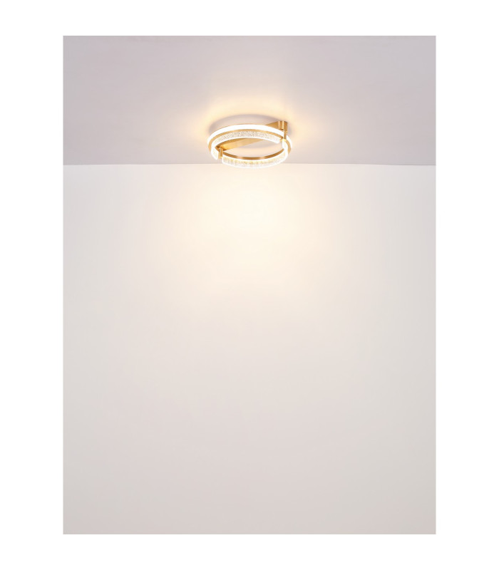 Blondie Ring Pendant Ceiling Light Gold Colors K5 Crystals LED Dimmable 2700-6000K Remote Control-8