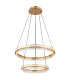 Blondie Twin Ring Pendant Ceiling Light Gold Colors K5 Crystals 2x LED Dimmable 2700-6000K Remote Control-1
