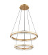 Blondie Twin Ring Pendant Ceiling Light Gold Colors K5 Crystals 2x LED Dimmable 2700-6000K Remote Control-6