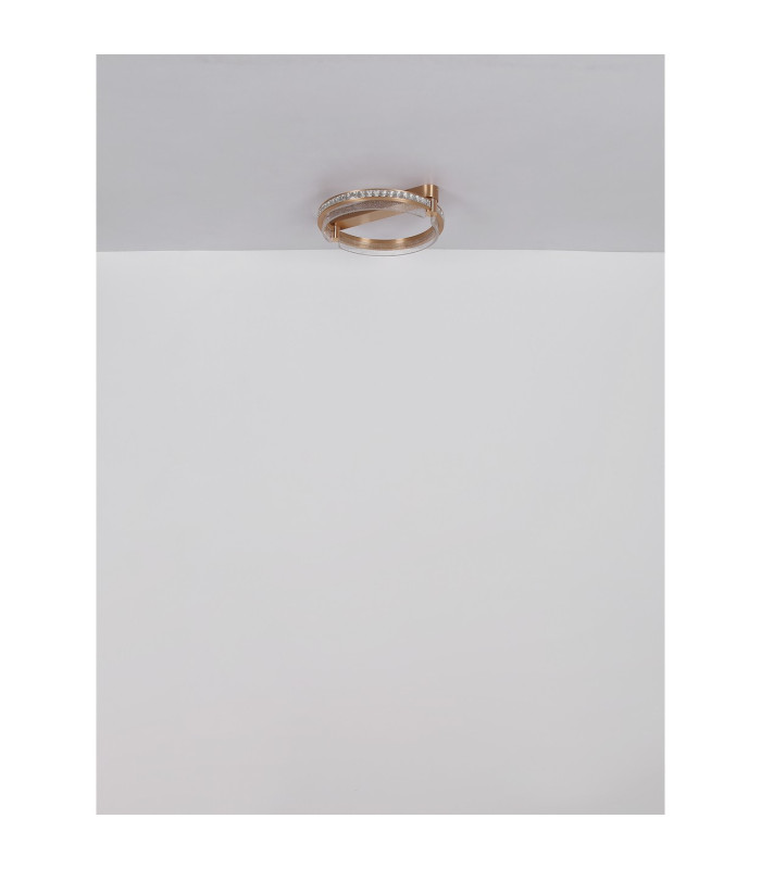Blondie Twin Ring Pendant Ceiling Light Gold Colors K5 Crystals 2x LED Dimmable 2700-6000K Remote Control-10
