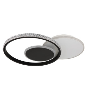Perlix Integrated LED Semi Flush Ceiling Light White Matt 3x LED 3000K-2