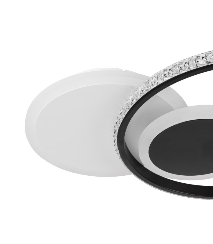Perlix Integrated LED Semi Flush Ceiling Light White Matt 3x LED 3000K-4