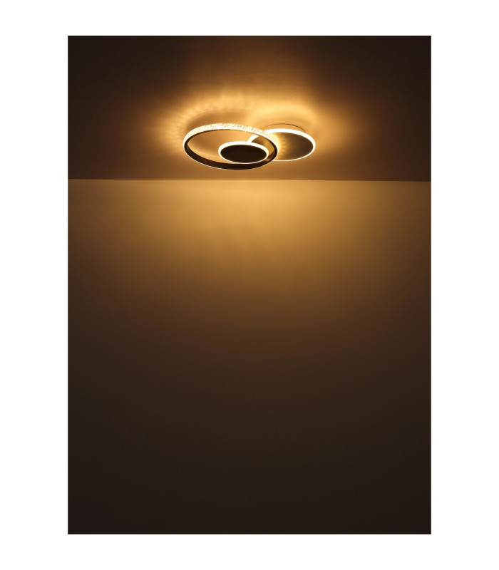 Perlix Integrated LED Semi Flush Ceiling Light White Matt 3x LED 3000K-9