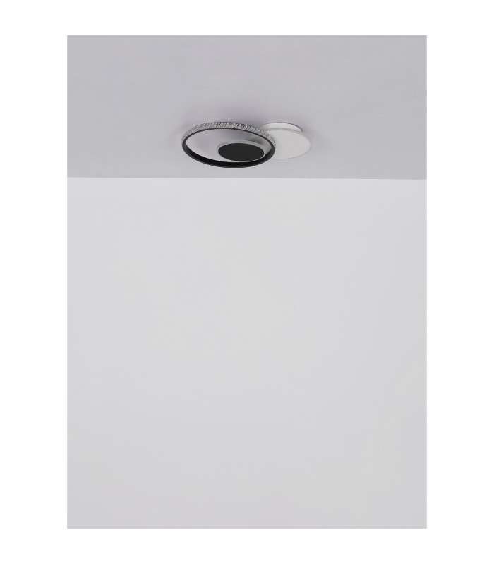 Perlix Integrated LED Semi Flush Ceiling Light White Matt 3x LED 3000K-11