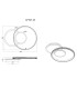 Perlix Integrated LED Semi Flush Ceiling Light White Matt 3x LED 3000K-13