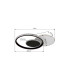Perlix Integrated LED Semi Flush Ceiling Light White Matt 3x LED 3000K-14