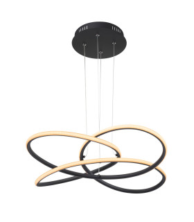 Panda Pendant Ceiling Light Matt Black LED 3000K-1