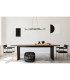 Geronimo Pendant Ceiling Light Matt Black 3x LED 3000K-5