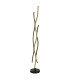 Geronimo LED Integrated Floor Lamp Matt Black Wood Effect 3x LED 3000K-1