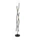 Geronimo LED Integrated Floor Lamp Matt Black Wood Effect 3x LED 3000K-2