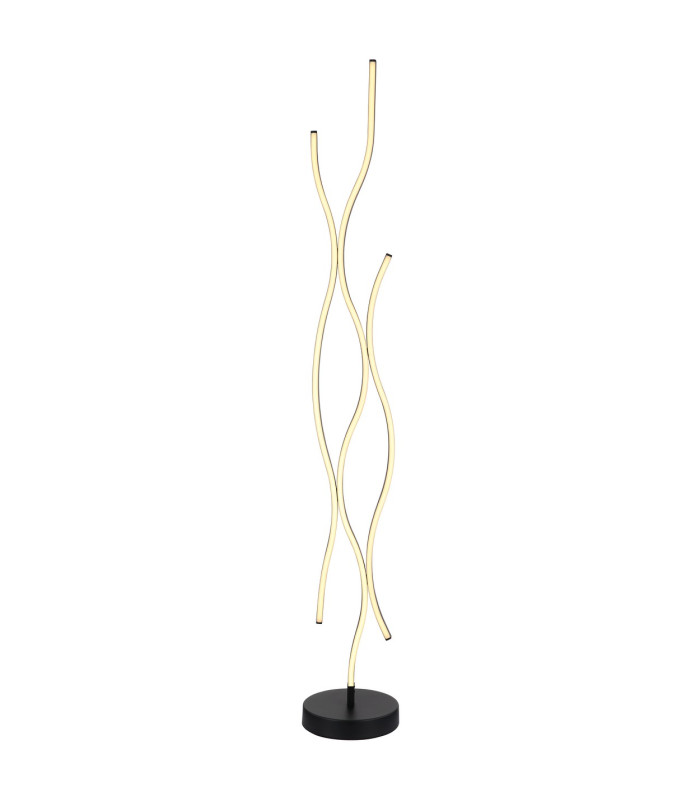 Geronimo LED Integrated Floor Lamp Matt Black 3x LED 3000K-3