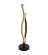 Geronimo Integrated LED Table Lamp Matt Black Wood Effect 2x LED 3000K-1