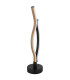 Geronimo Integrated LED Table Lamp Matt Black Wood Effect 2x LED 3000K-2