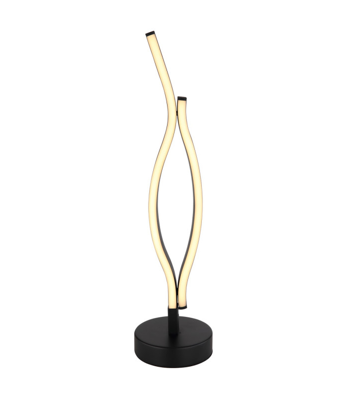 Geronimo Integrated LED Table Lamp Matt Black 2x LED 3000K-3