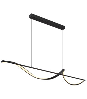 Violino Pendant Ceiling Light Matt Black LED 3000K-1
