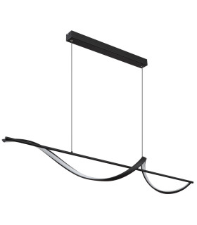 Violino Pendant Ceiling Light Matt Black LED 3000K-2