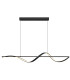 Violino Pendant Ceiling Light Matt Black LED 3000K-3