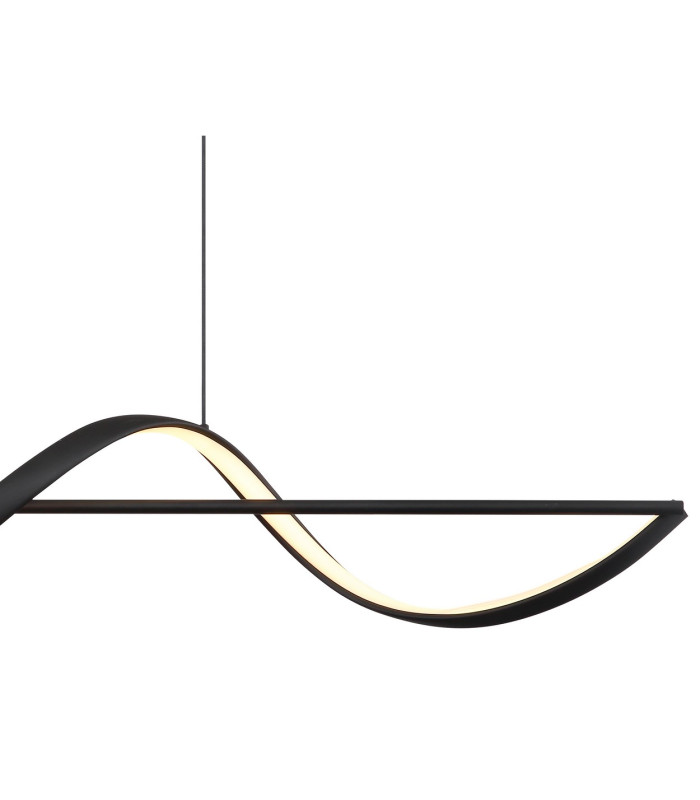 Violino Pendant Ceiling Light Matt Black LED 3000K-4