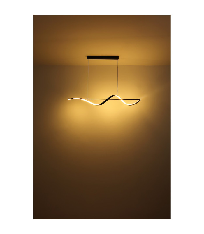 Violino Pendant Ceiling Light Matt Black LED 3000K-5