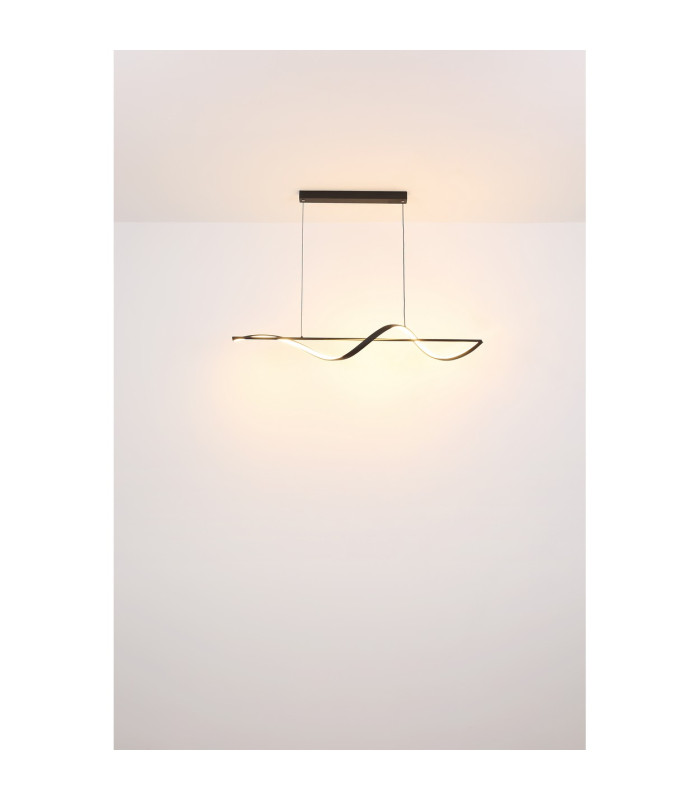 Violino Pendant Ceiling Light Matt Black LED 3000K-6