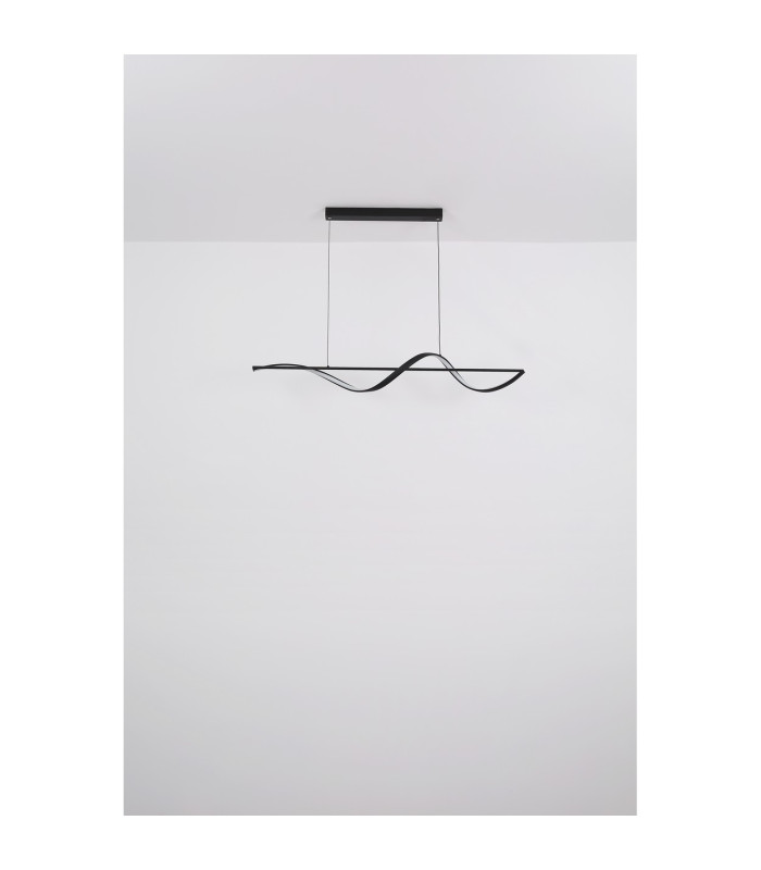 Violino Pendant Ceiling Light Matt Black LED 3000K-7