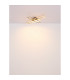 Dakari Integrated LED Semi Flush Ceiling Light Matt Black Gold 2x LED 3000K-7