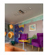 Dakari 100x25cm Integrated LED Semi Flush Ceiling Light Matt Black 2x LED 3000K-8