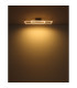 Dakari 80x60cm Integrated LED Semi Flush Ceiling Light Matt Black 3x LED 3000K-6