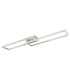 Salmos Integrated LED Semi Flush Ceiling Light Silver Grey 2x LED Dimmable 2700-6500K Remote Control Timer-1