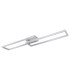 Salmos Integrated LED Semi Flush Ceiling Light Silver Grey 2x LED Dimmable 2700-6500K Remote Control Timer-2