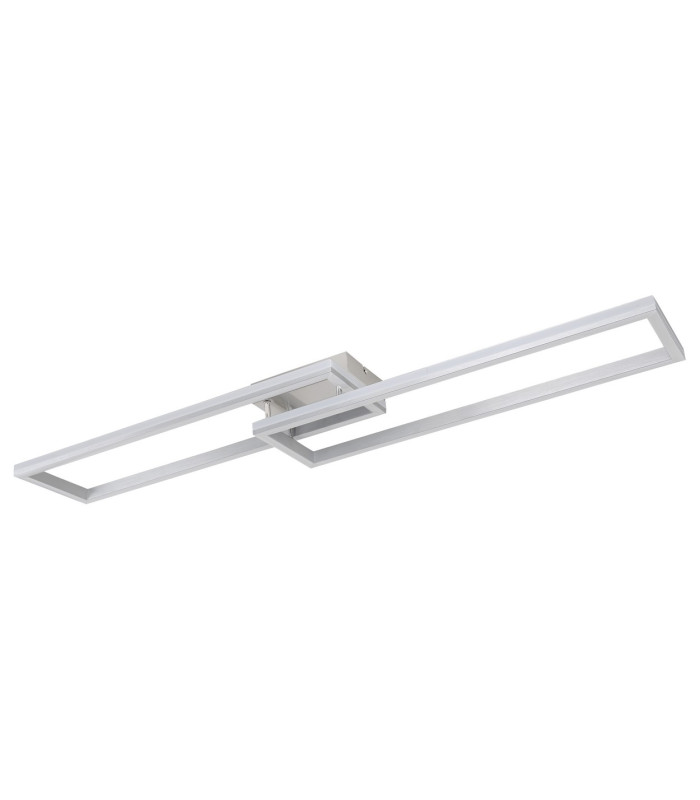 Salmos Integrated LED Semi Flush Ceiling Light Silver Grey 2x LED Dimmable 2700-6500K Remote Control Timer-2