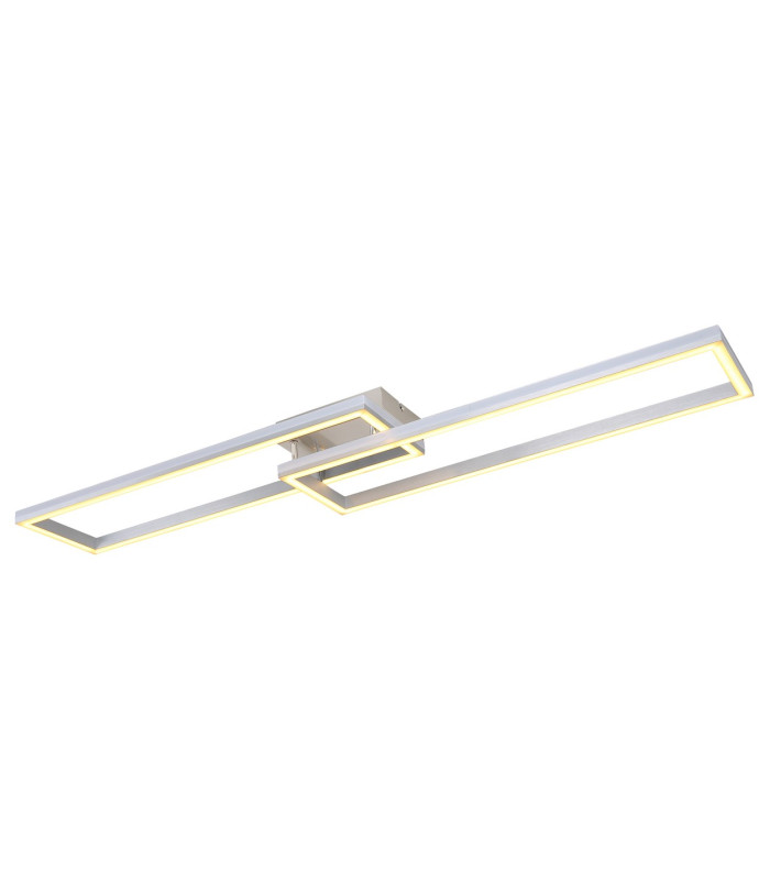 Salmos Integrated LED Semi Flush Ceiling Light Silver Grey 2x LED Dimmable 2700-6500K Remote Control Timer-5