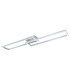 Salmos Integrated LED Semi Flush Ceiling Light Silver Grey 2x LED Dimmable 2700-6500K Remote Control Timer-6