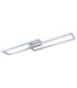 Salmos Integrated LED Semi Flush Ceiling Light Silver Grey 2x LED Dimmable 2700-6500K Remote Control Timer-10